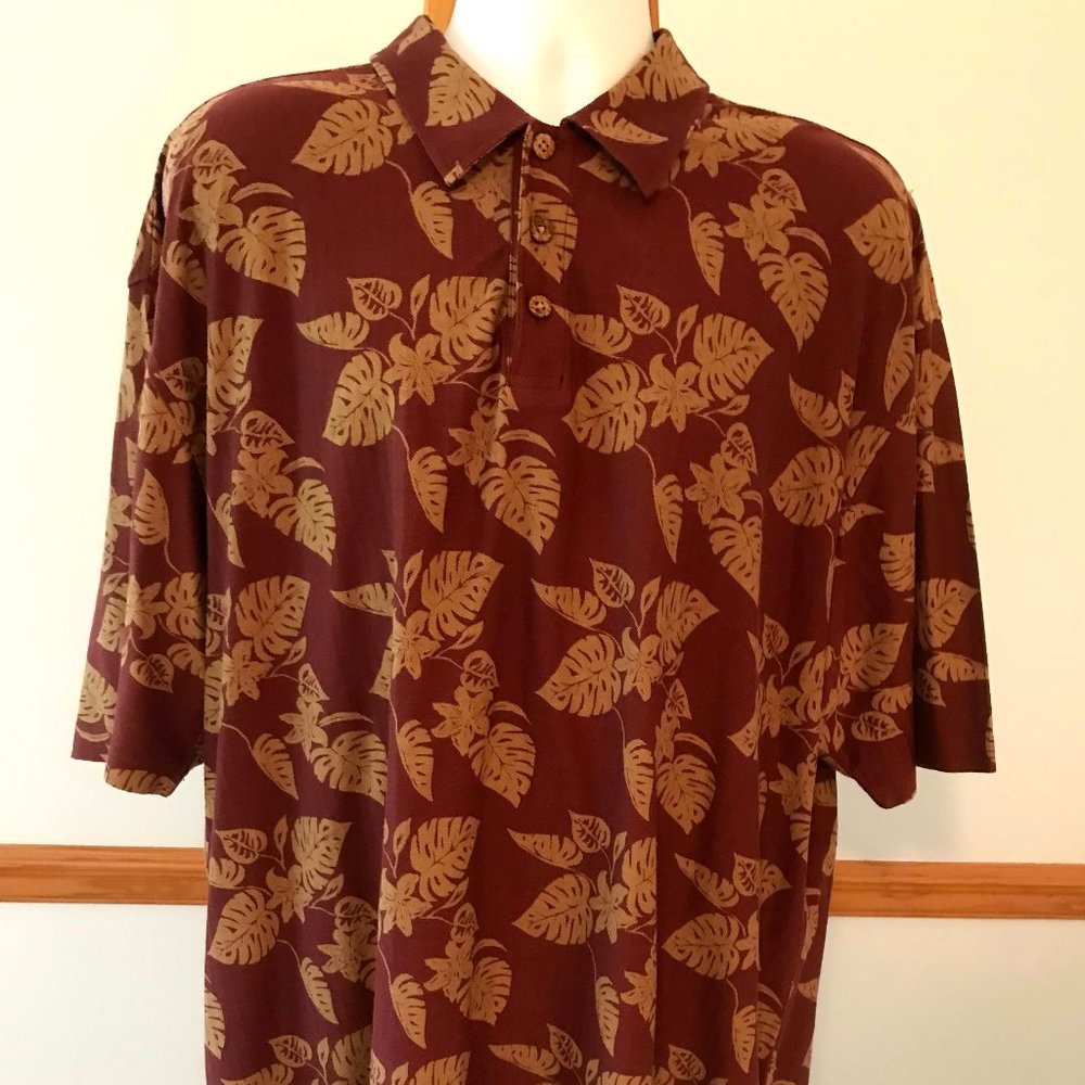 PUSSER'S WEST INDIES SZ XL SS HAWAIIAN POLO SHIRT